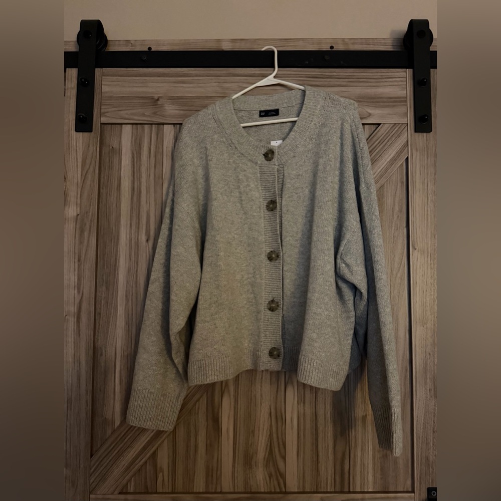 GAP Women's Heather Gray Cardigan